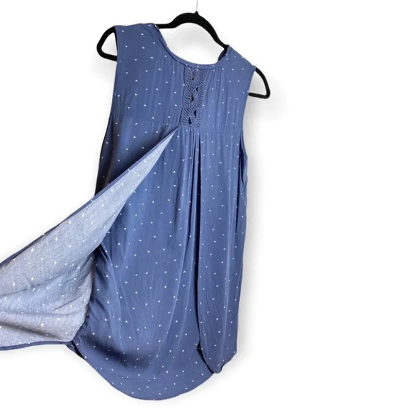 Denver Hayes Sleeveless Loose Fit High Low  Blouse - Picture 2 of 9